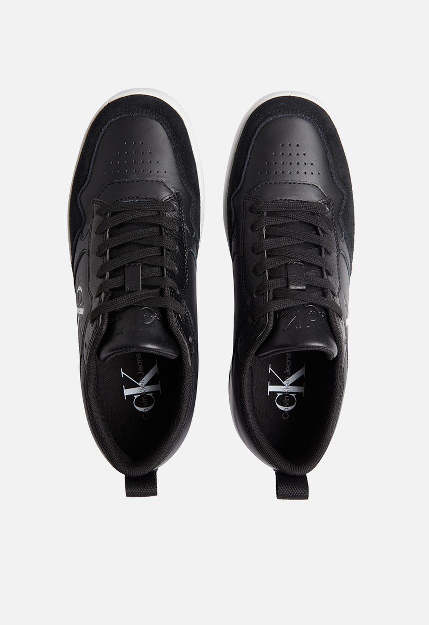 Calvin Klein - Basket cupsole low lth  mono w - black