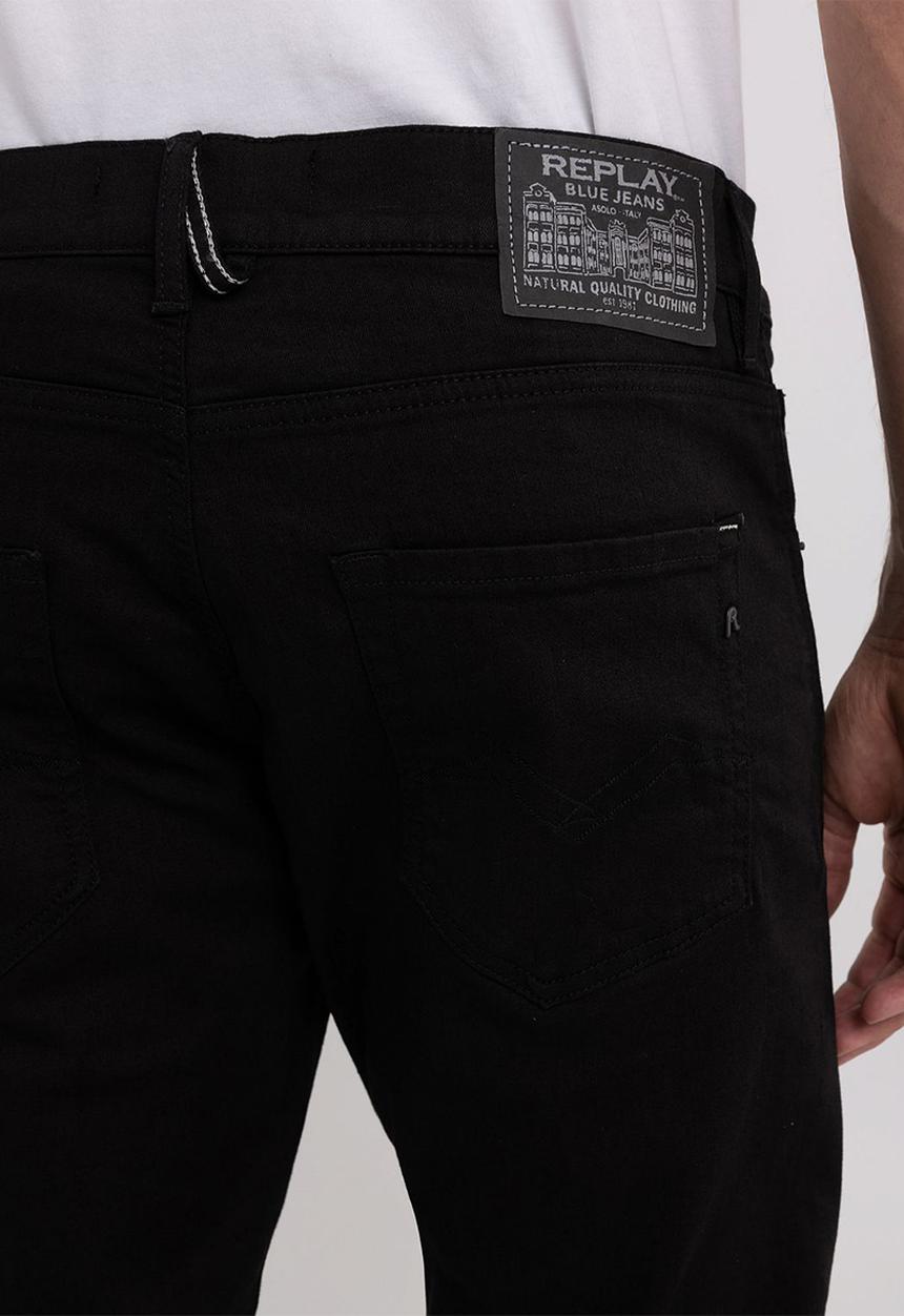 Replay - Slim fit mickym jeans - black
