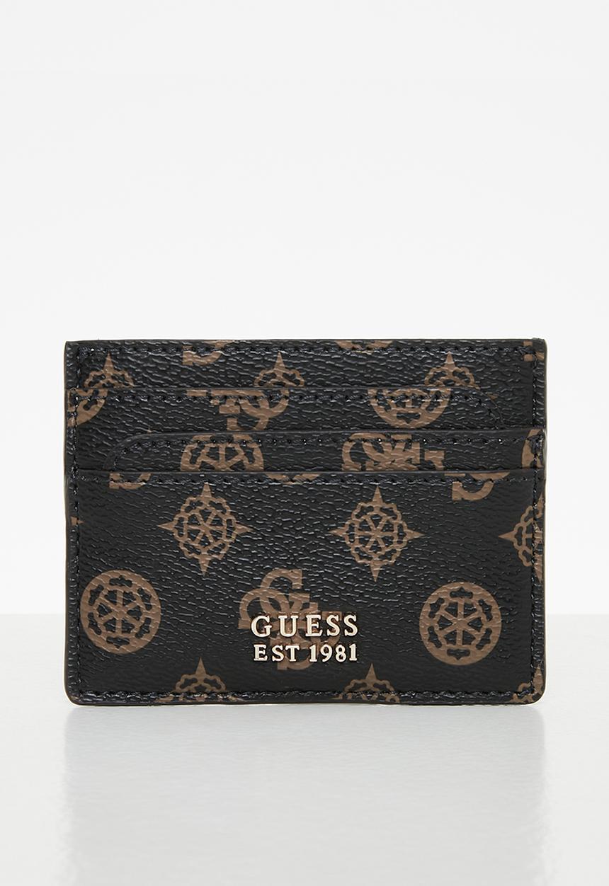 GUESS - Laurel slg card holder - mocha logo