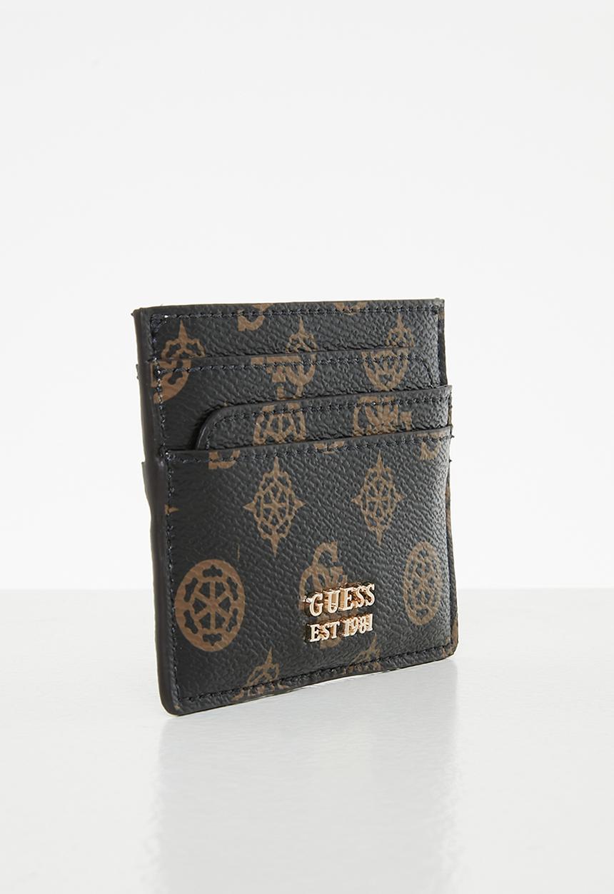 GUESS - Laurel slg card holder - mocha logo