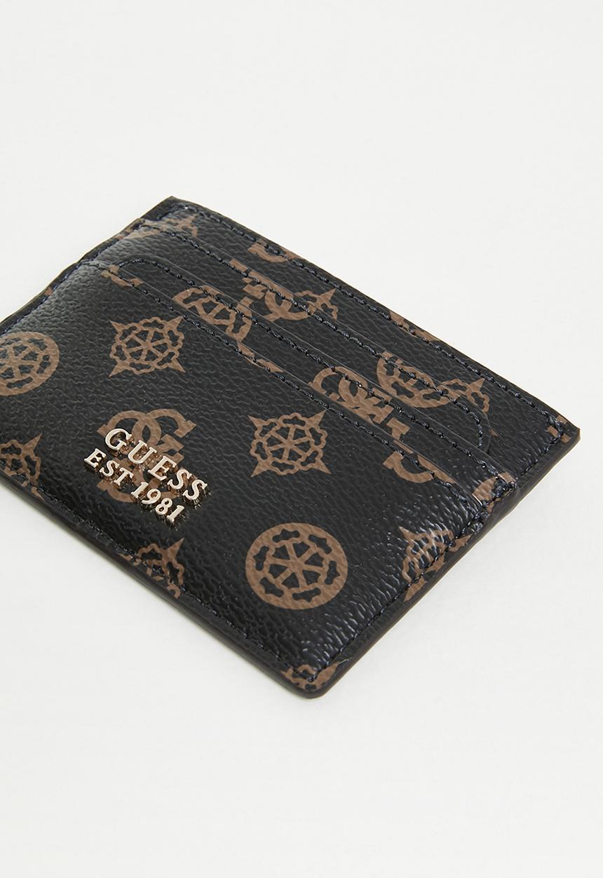 GUESS - Laurel slg card holder - mocha logo