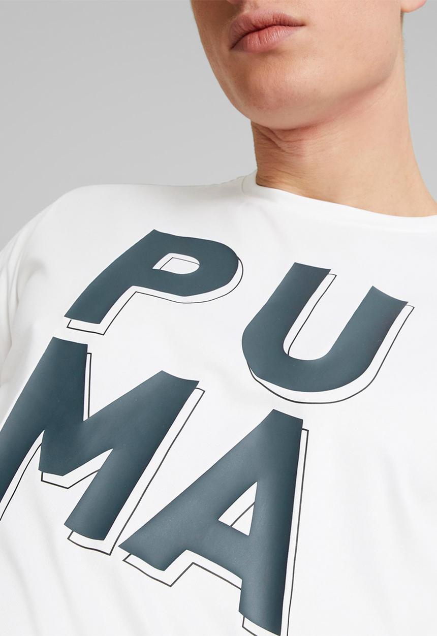PUMA - Train concept graphic tee - puma white