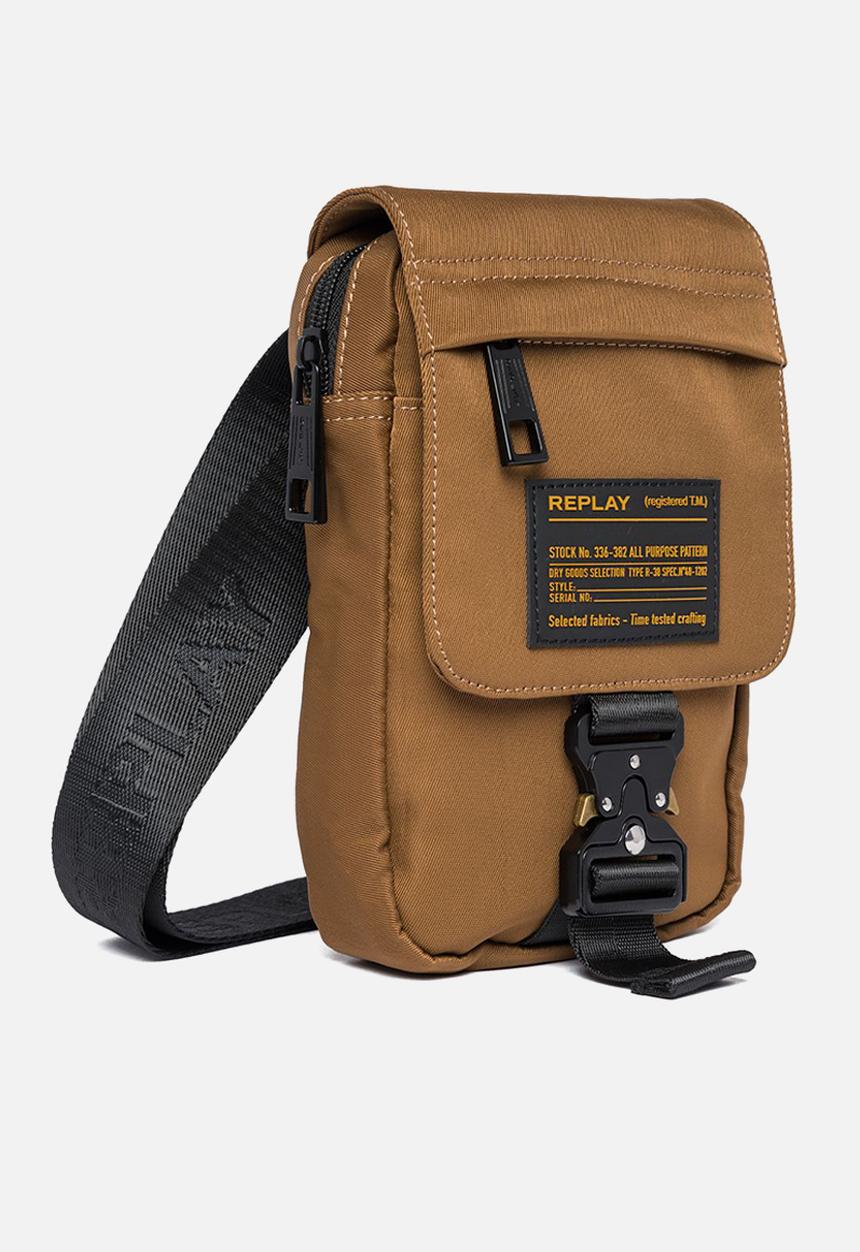 Replay - Twill crossbody bag - dk natural sand