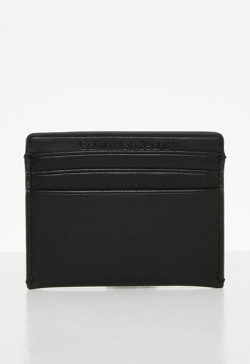 Calvin Klein - Sculpted cardholder 6cc pipping - black