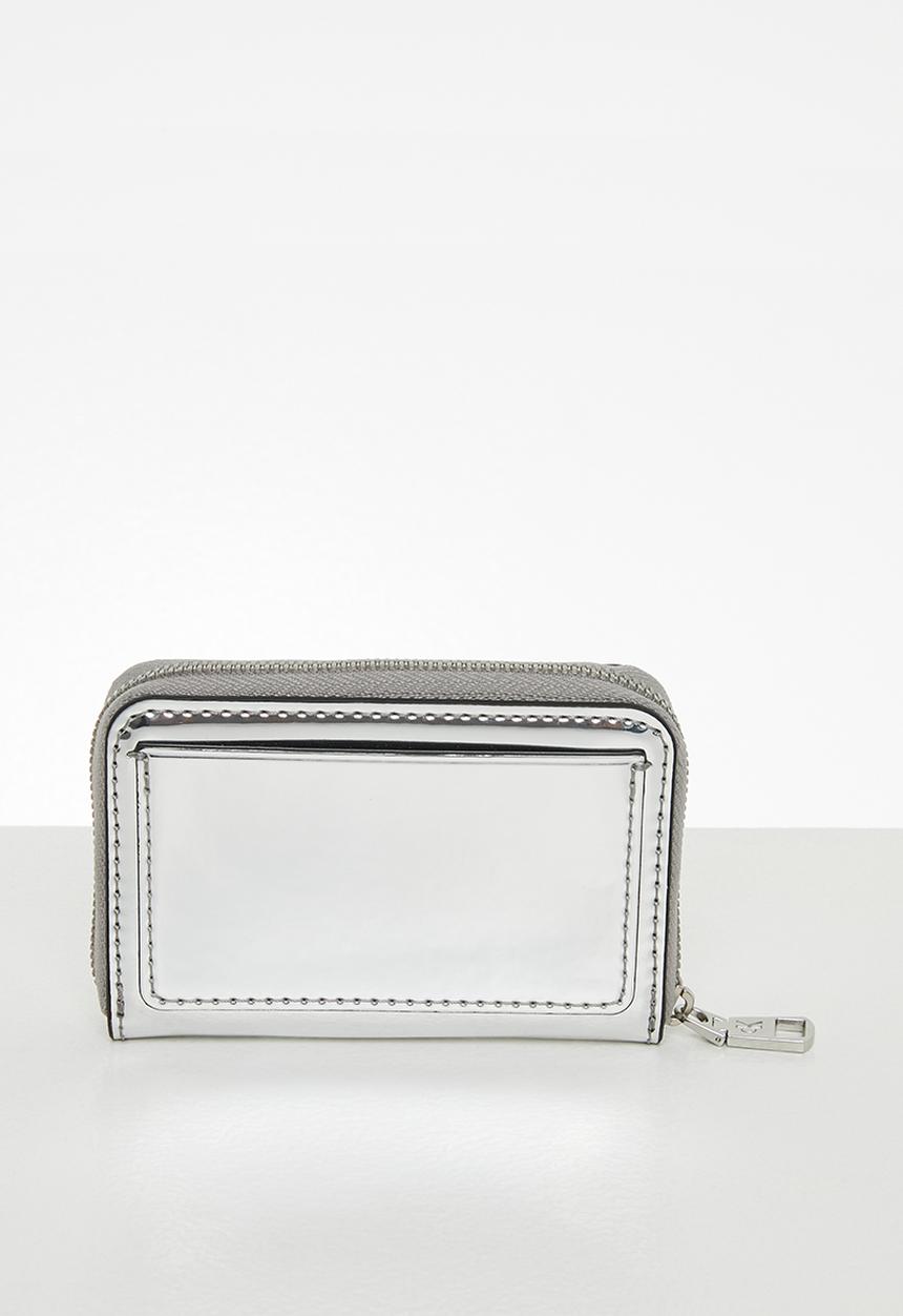 Calvin Klein - Sculpted med zip around - silver