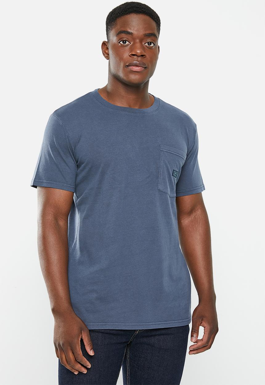 Vertigo - Mens vertigo core pocket tee short sleeve - mood indigo