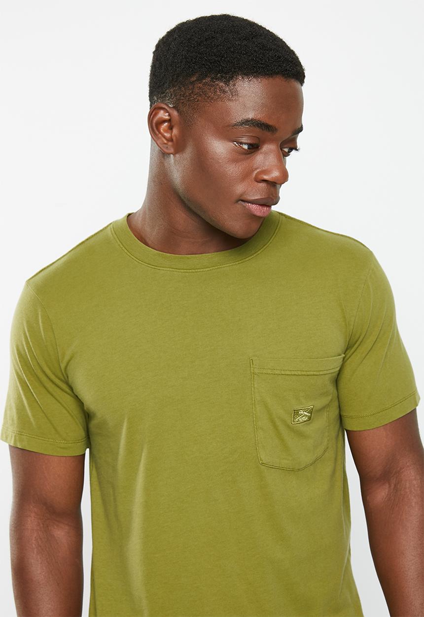 Vertigo - Mens vertigo core pocket tee short sleeve - sphagnum