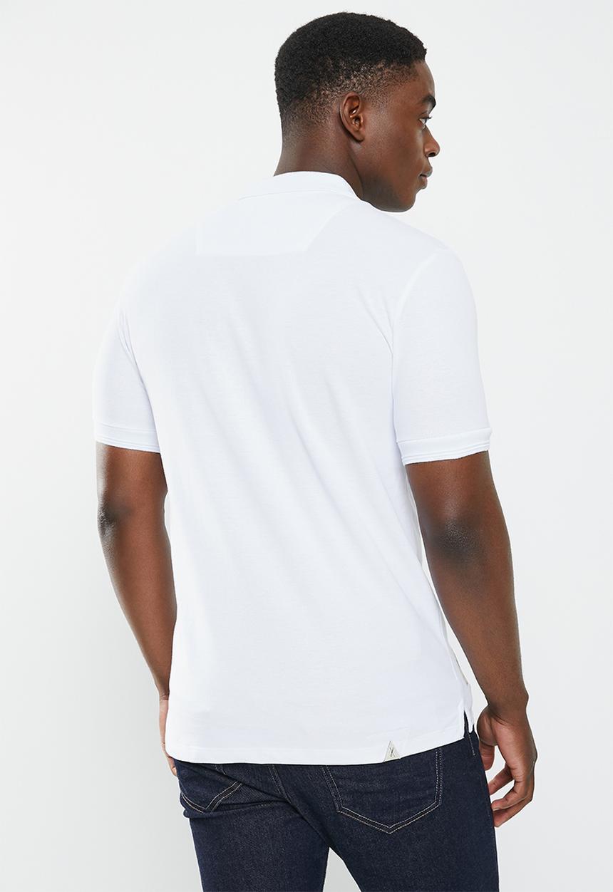 Vertigo - Mens vertigo flock golfer - white
