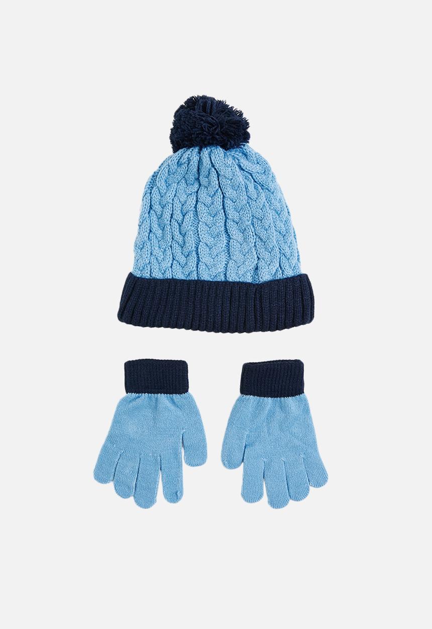 Character Group - 2 piece turn up beanie & glove set - dino-mite