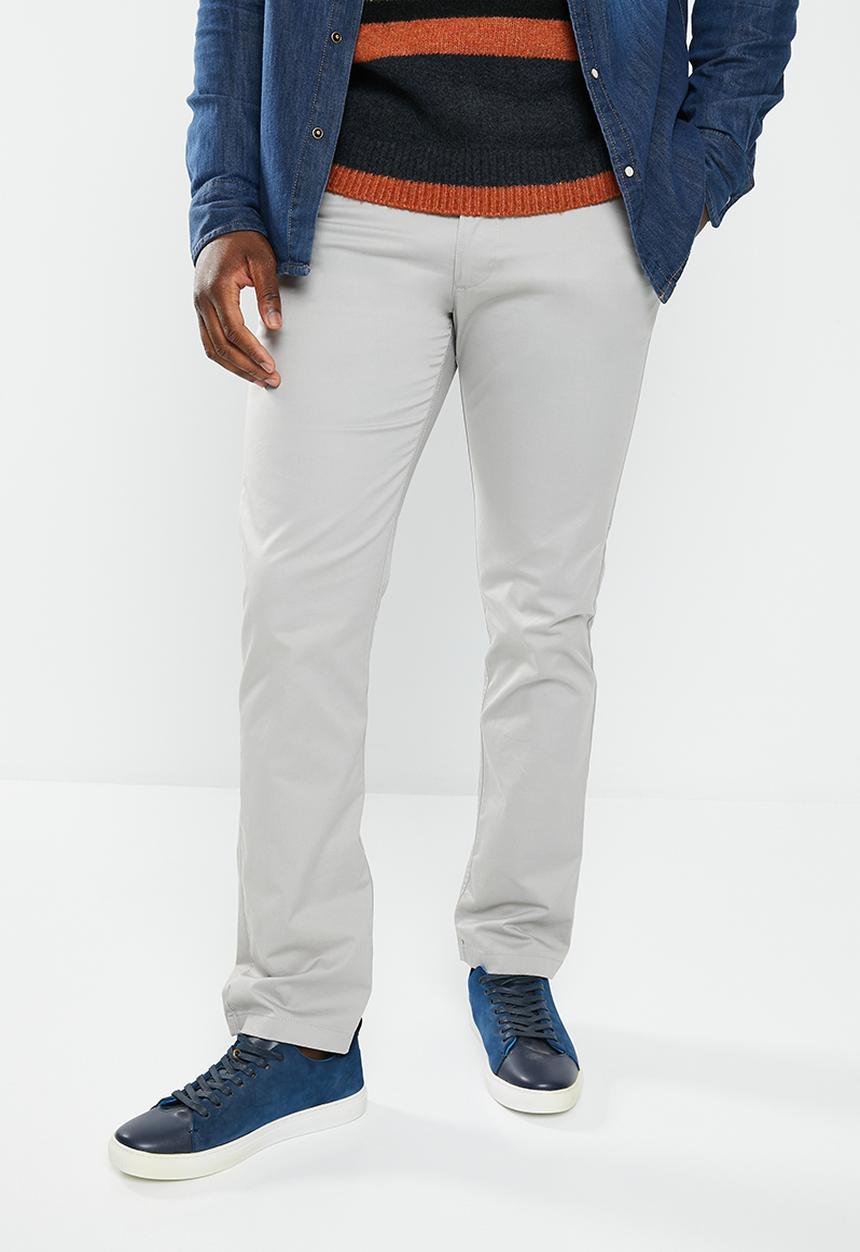 POLO - Mens milan straight leg chino - grey