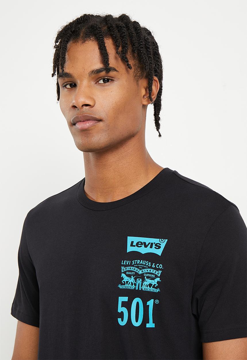 Levi’s® - 501 monogram logo tee - black beauty 