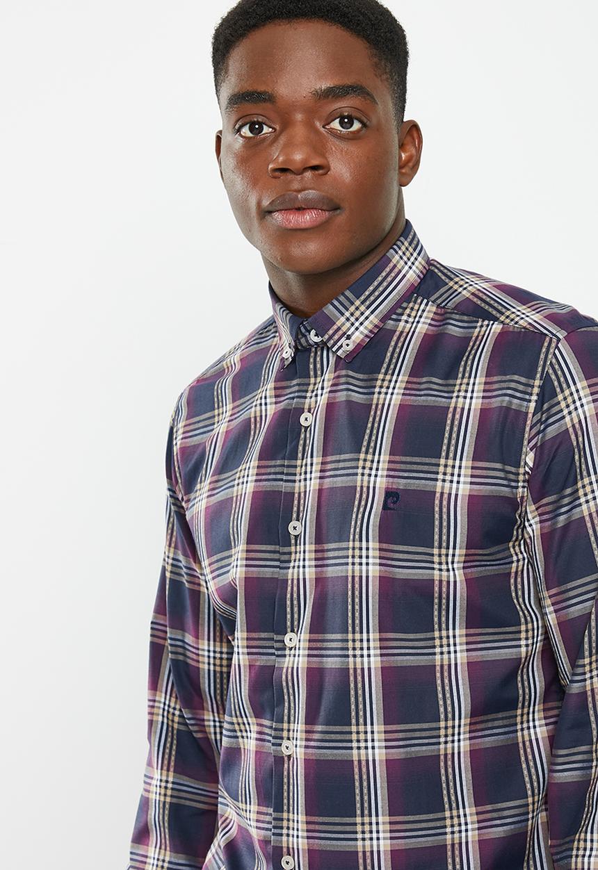 Pierre Cardin - Pc53c checked shirt formal