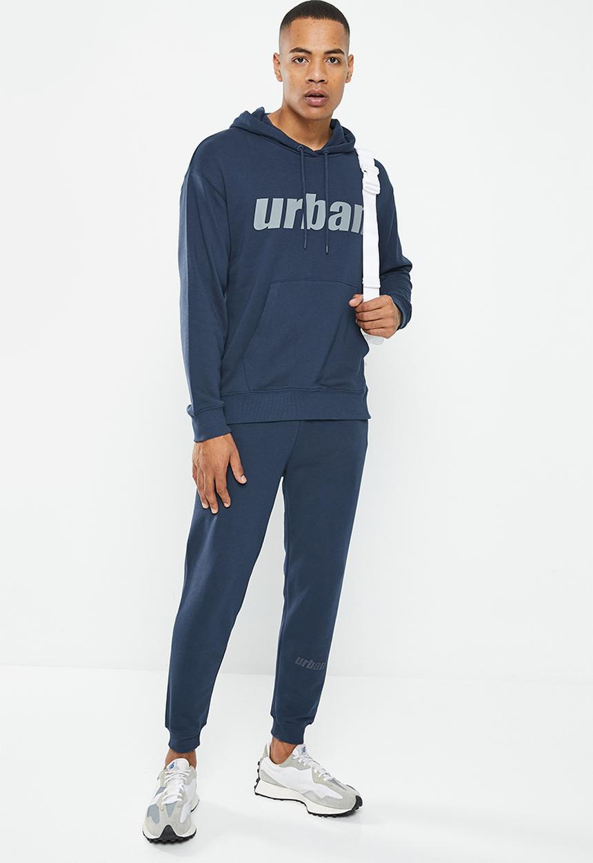 urban° - Mens urban core fleece jogger - navy