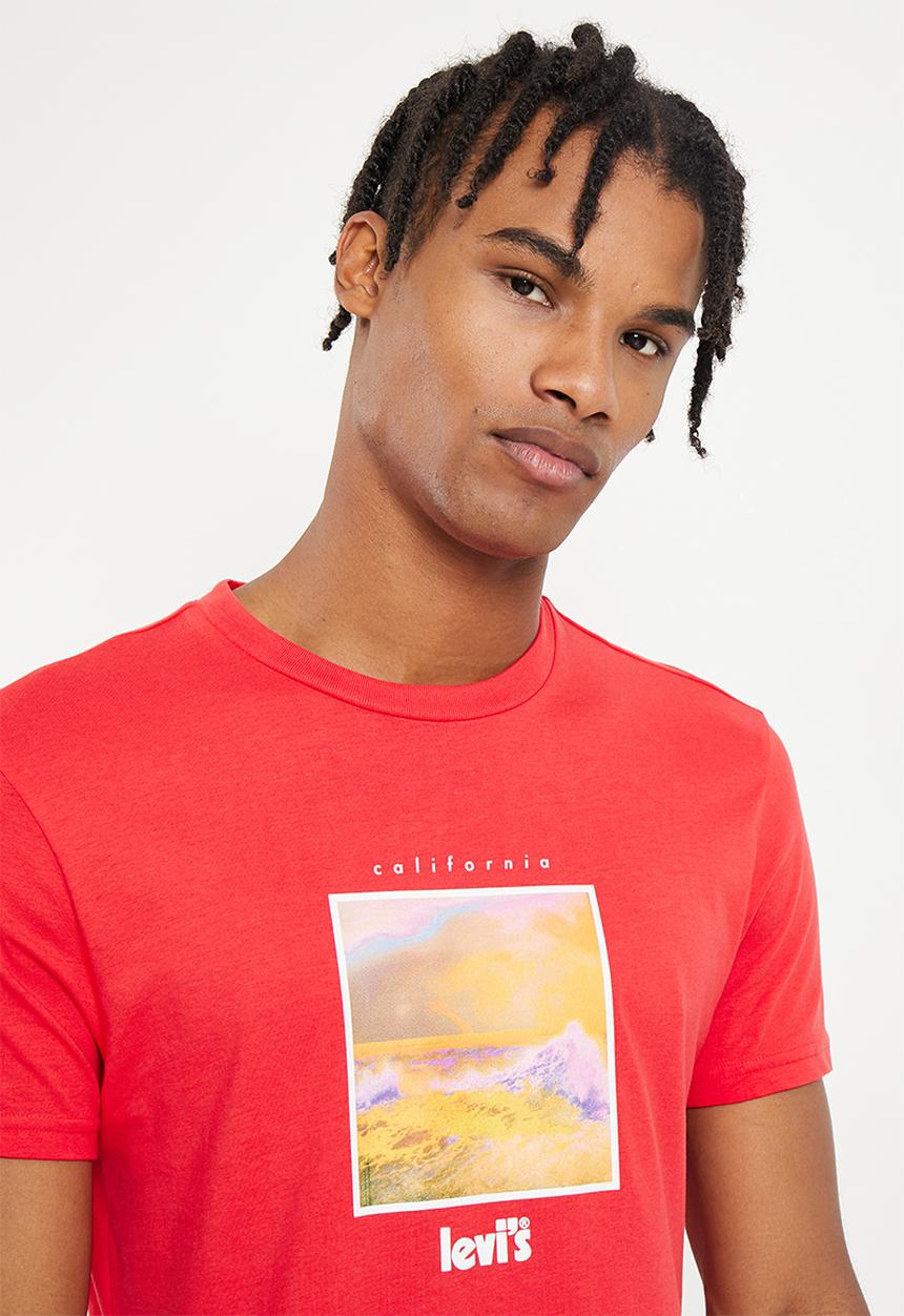 Levi’s® - artists mountain grp tee - poppy red