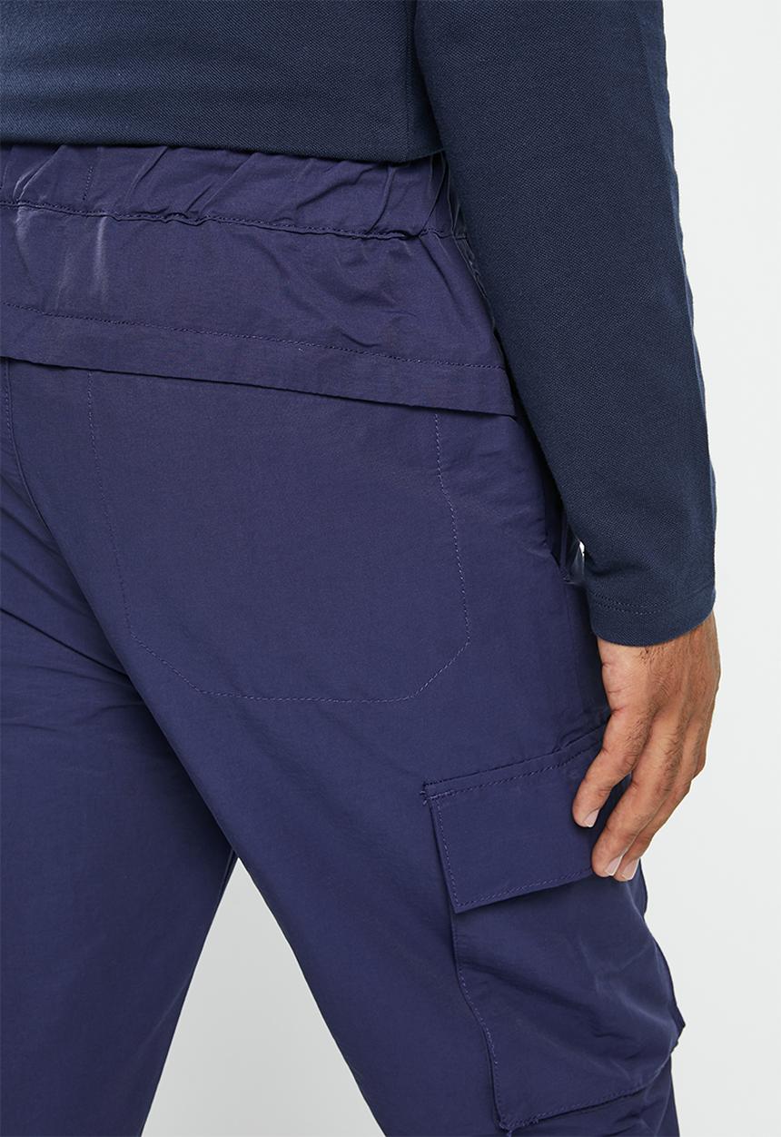 urban° - Mens urban nylon cargo pants - navy