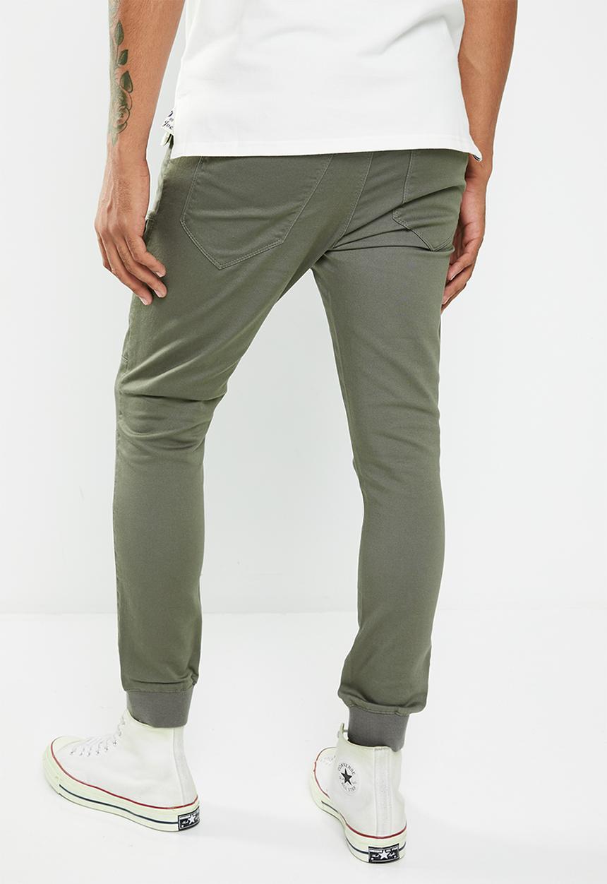 Aca Joe - Mens aca joe twilll jogger - fatigue