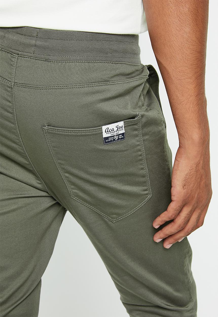 Aca Joe - Mens aca joe twilll jogger - fatigue