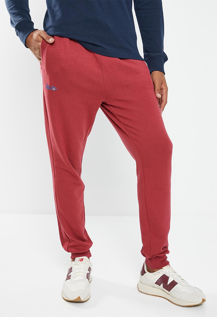 Aca Joe - Mens aca joe small logo jogger - maroon
