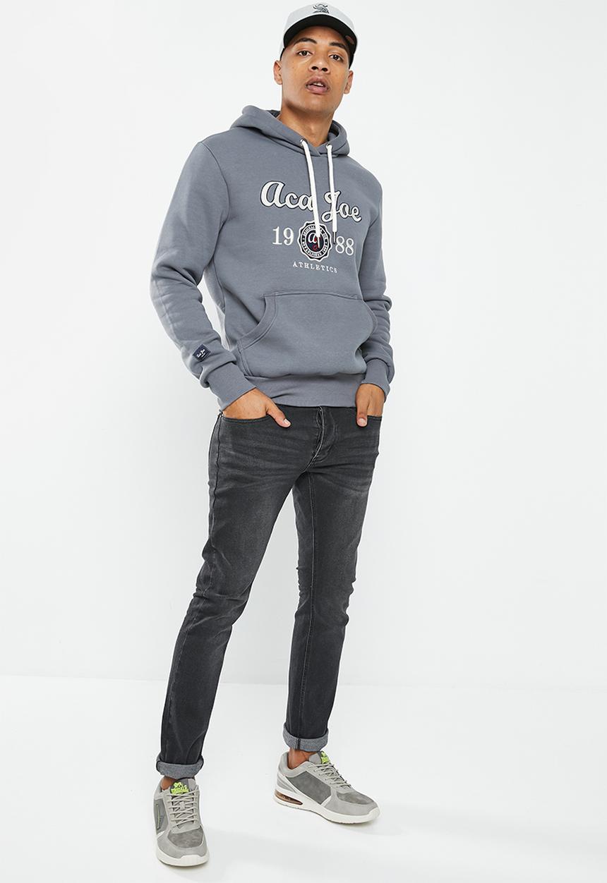 Aca Joe - Mens aca joe straight leg jeans - black