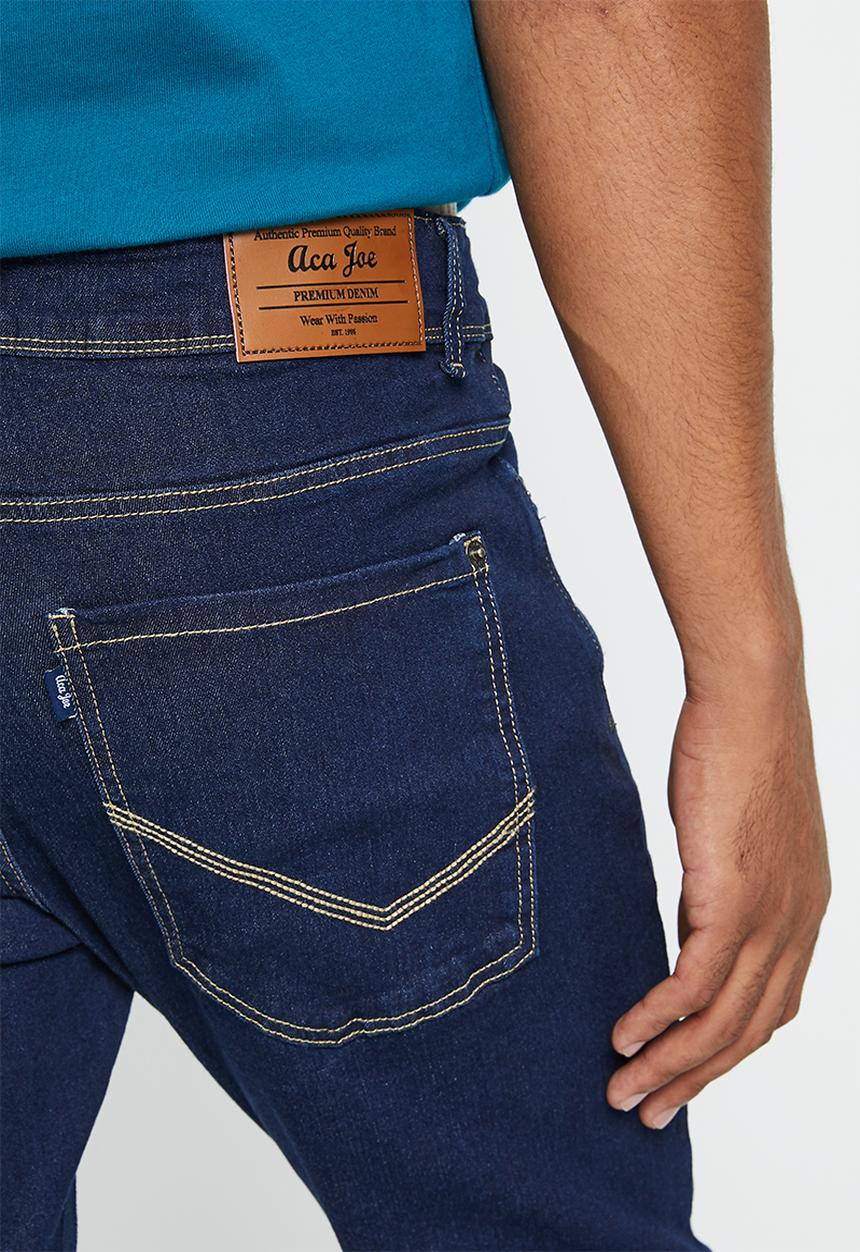 Aca Joe - Mens aca joe skinny denim jeans - dark wash
