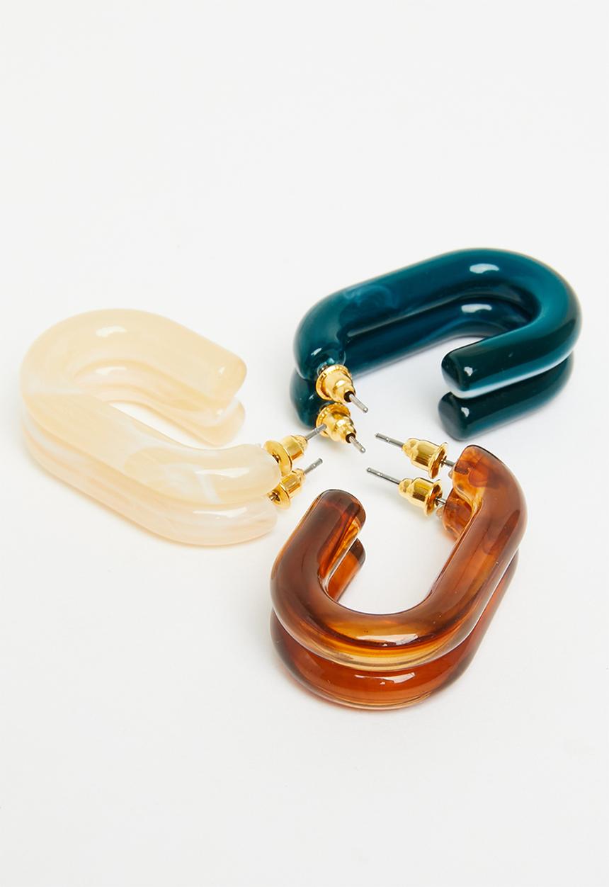Superbalist - Aurora 3 pack earring set - multi