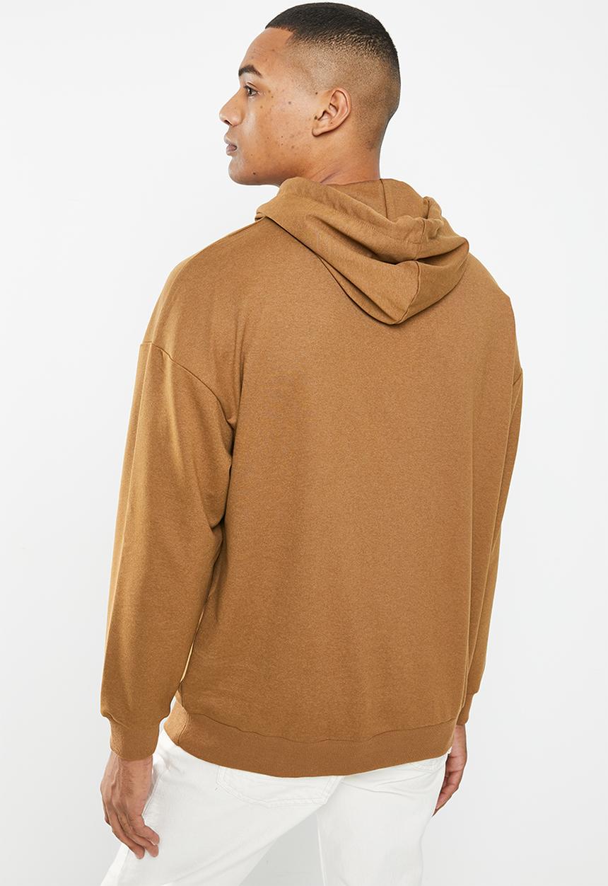 Trendyol - Essential hoodie - brown