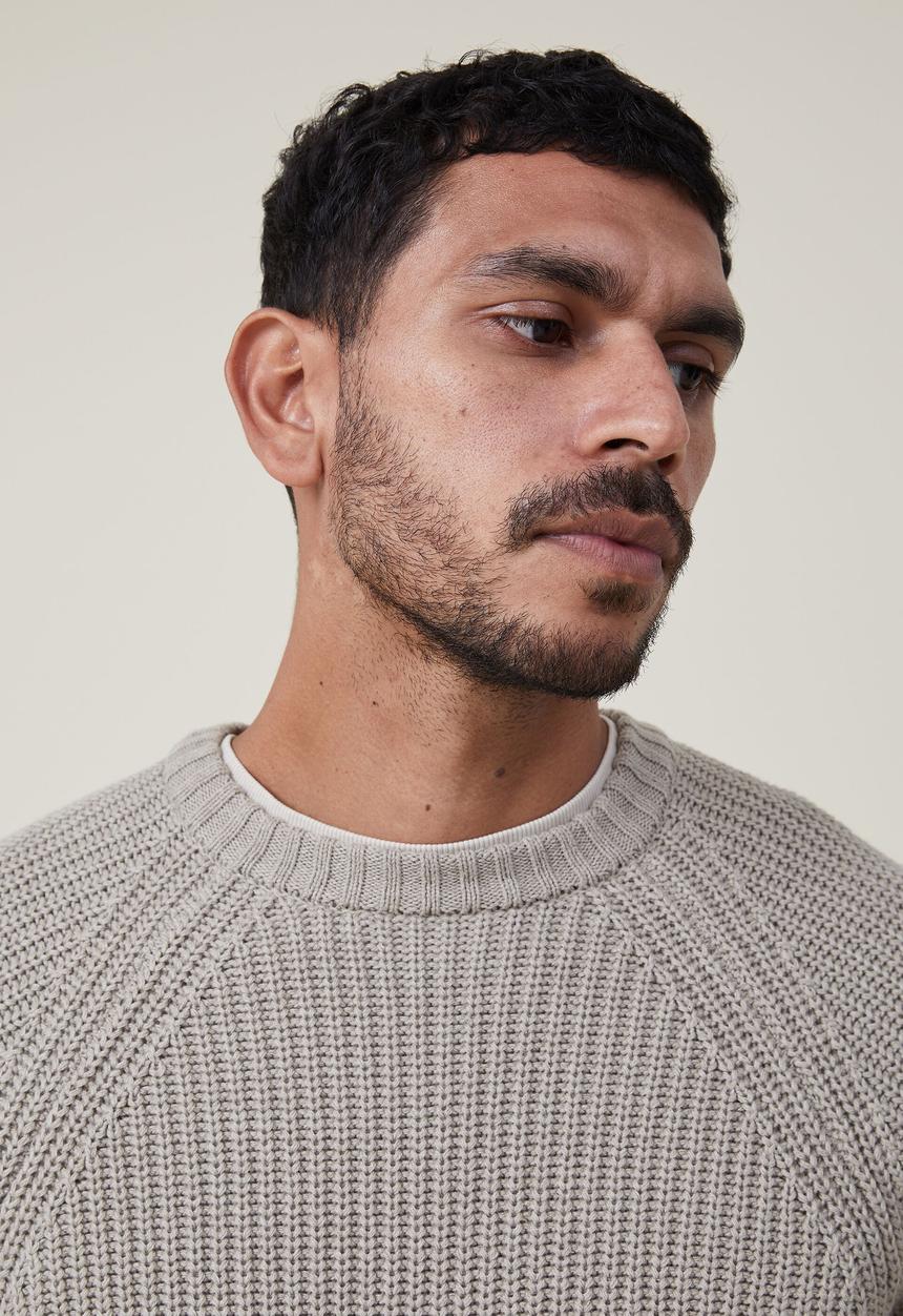 Cotton On - Wharfie knit - grey 