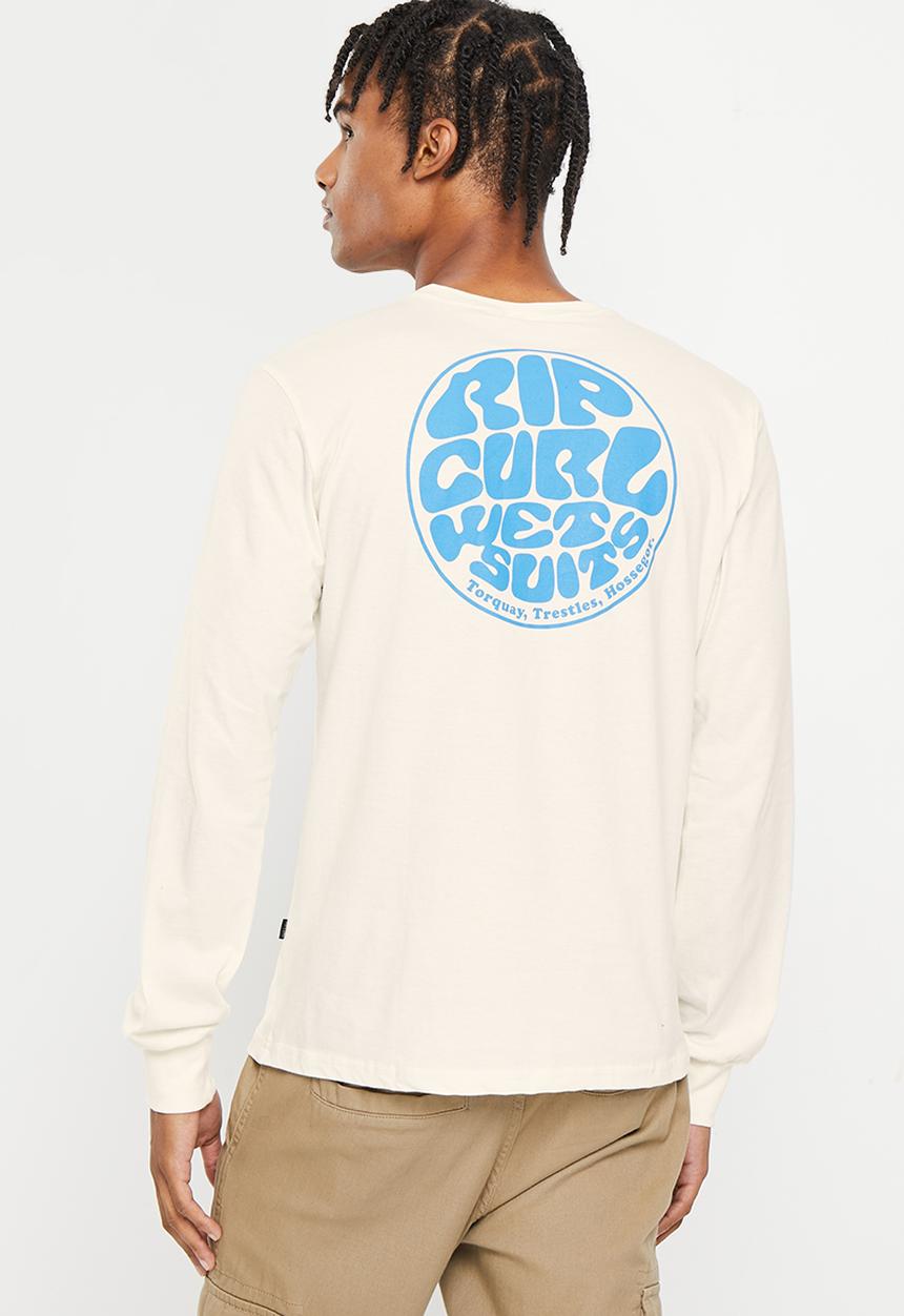 Rip Curl - Wetsuit icon long sleeve tee - bone 
