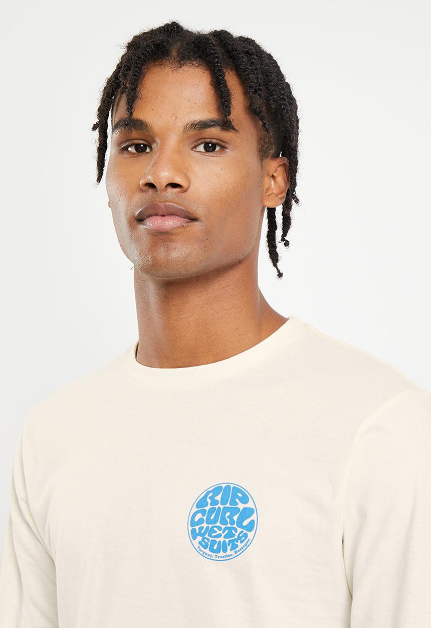 Rip Curl - Wetsuit icon long sleeve tee - bone 