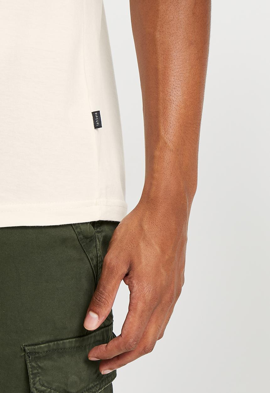 Rip Curl - Fade out icon tee - bone 