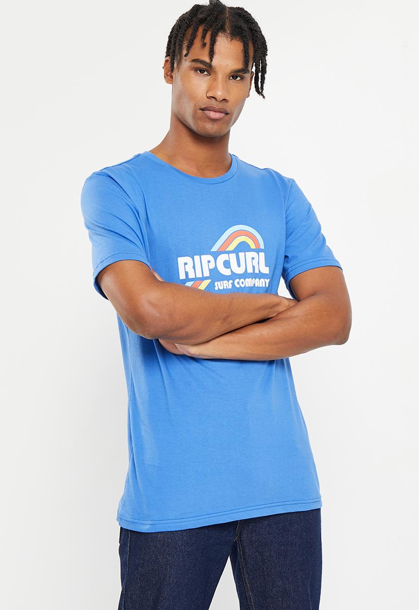 Rip Curl - Surf revival waving tee - retro blue