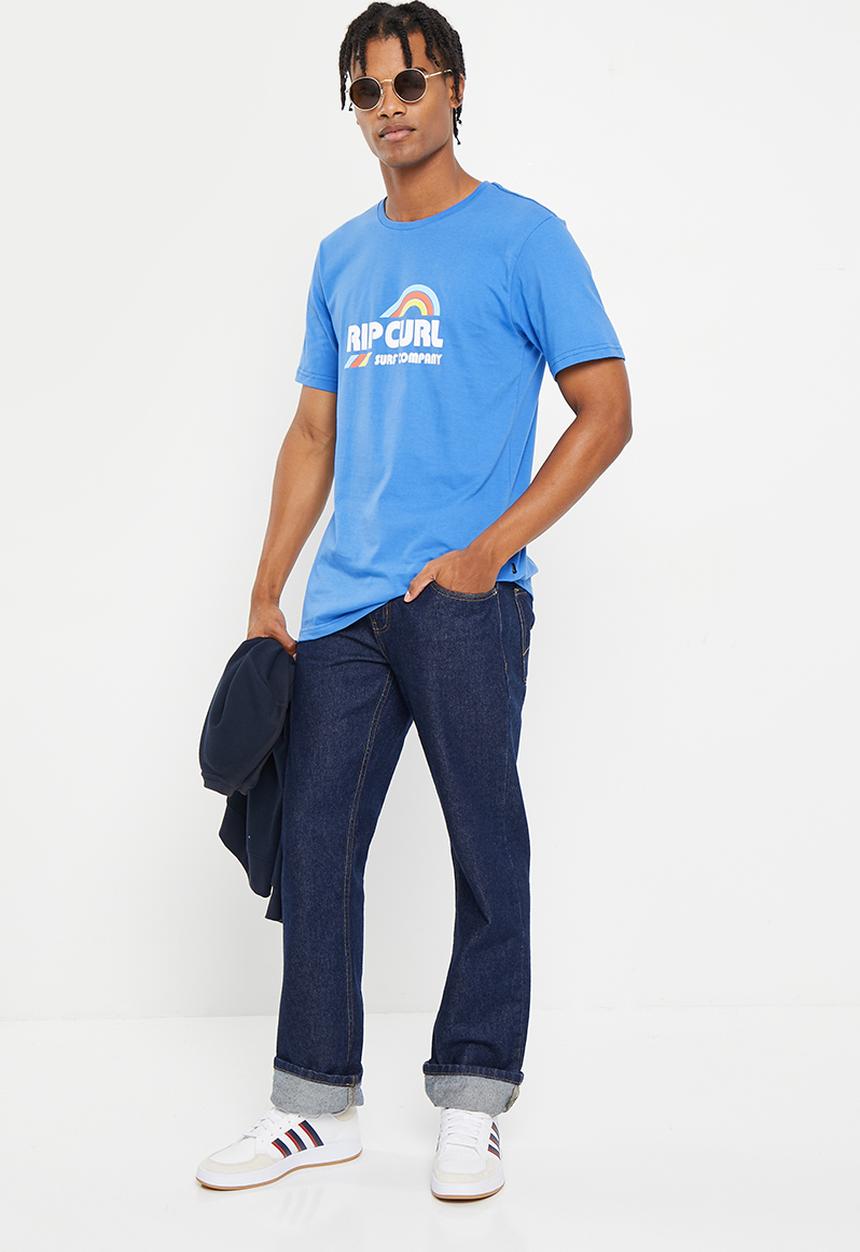 Rip Curl - Surf revival waving tee - retro blue