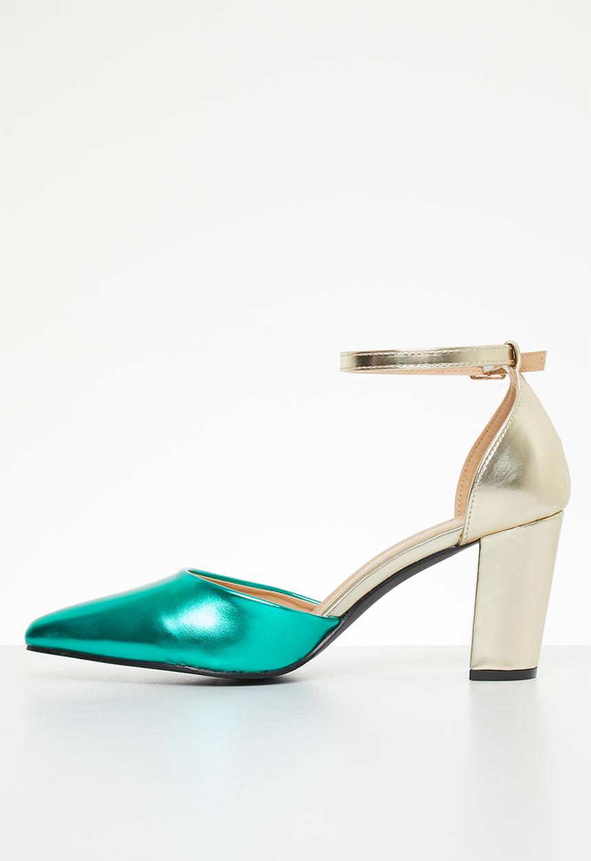 Superbalist - Zoe anklestrap block heel - green