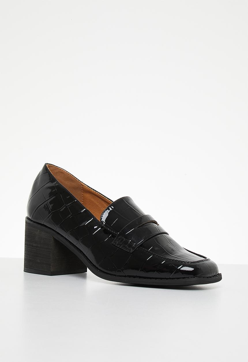 Madison® - Cindy heeled loafer - black