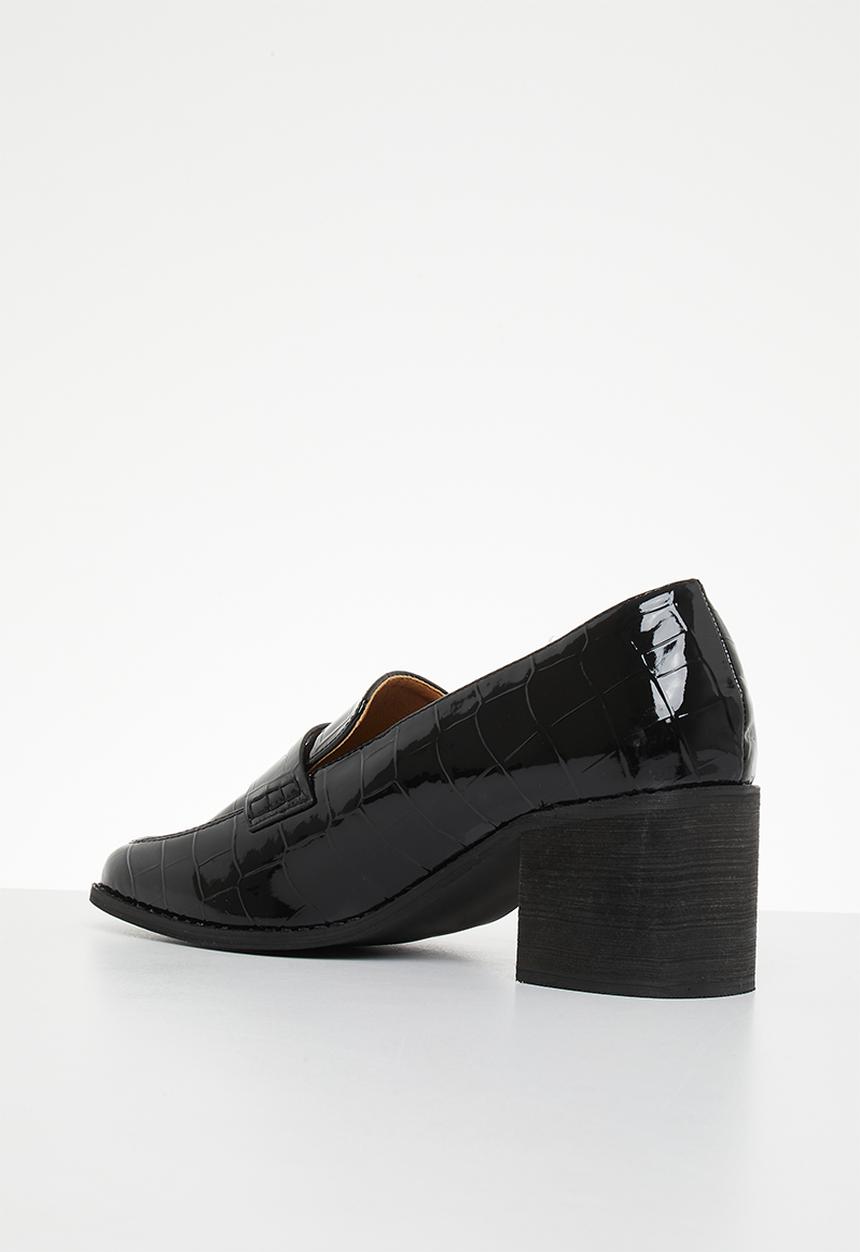 Madison® - Cindy heeled loafer - black