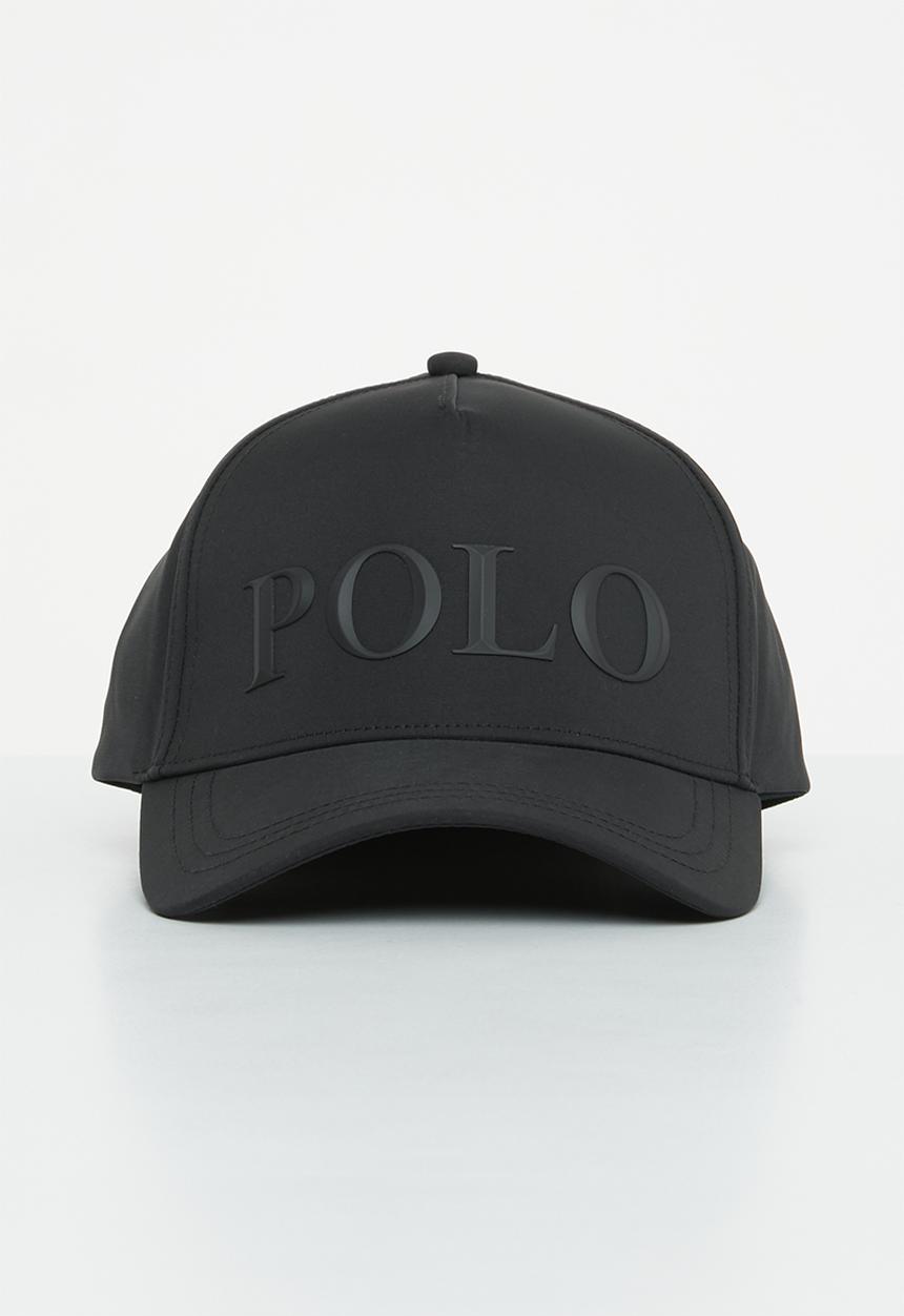POLO - 6 Panel pyramid polo peak - black