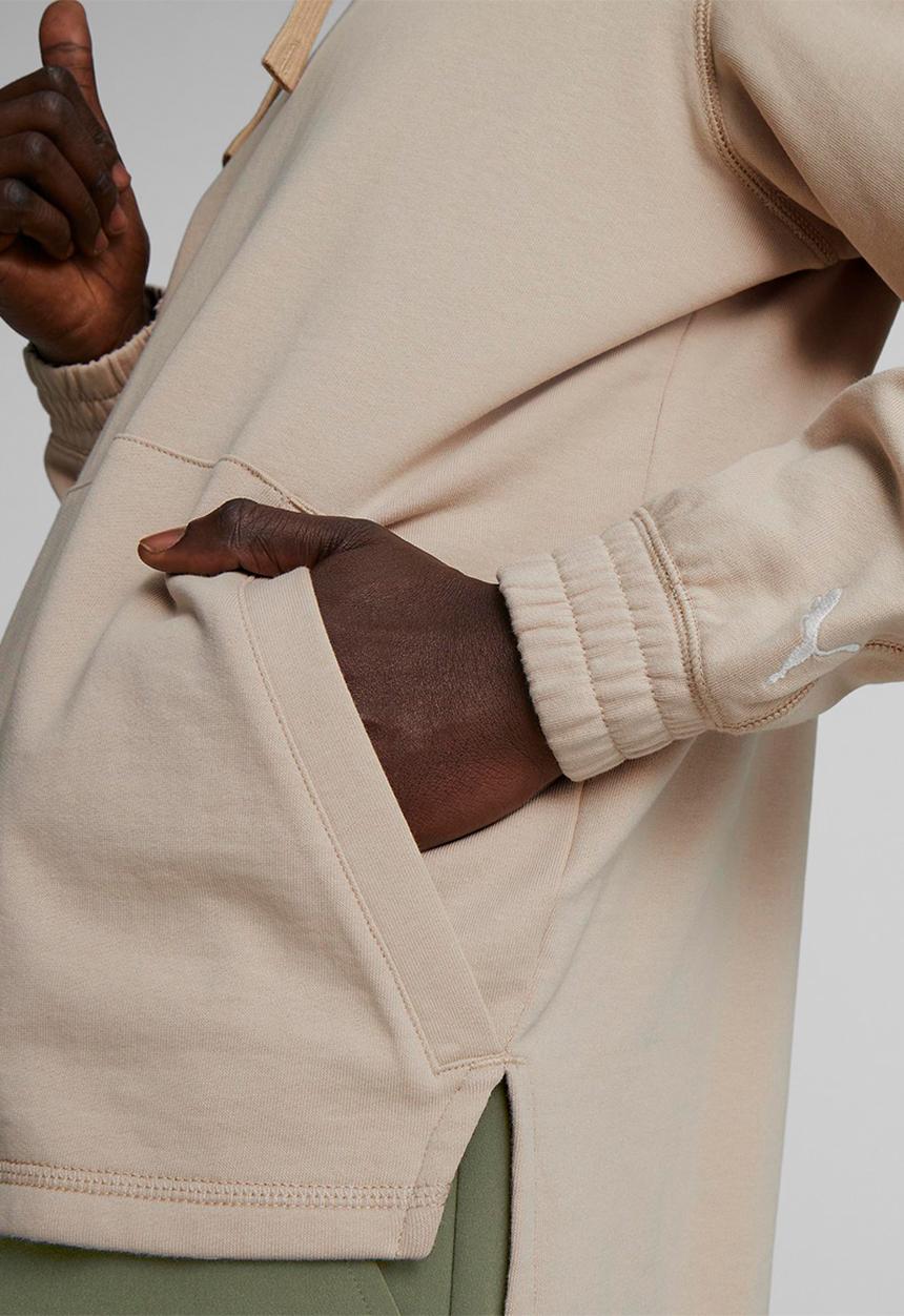 PUMA - M studio hoodie plastic free - granola