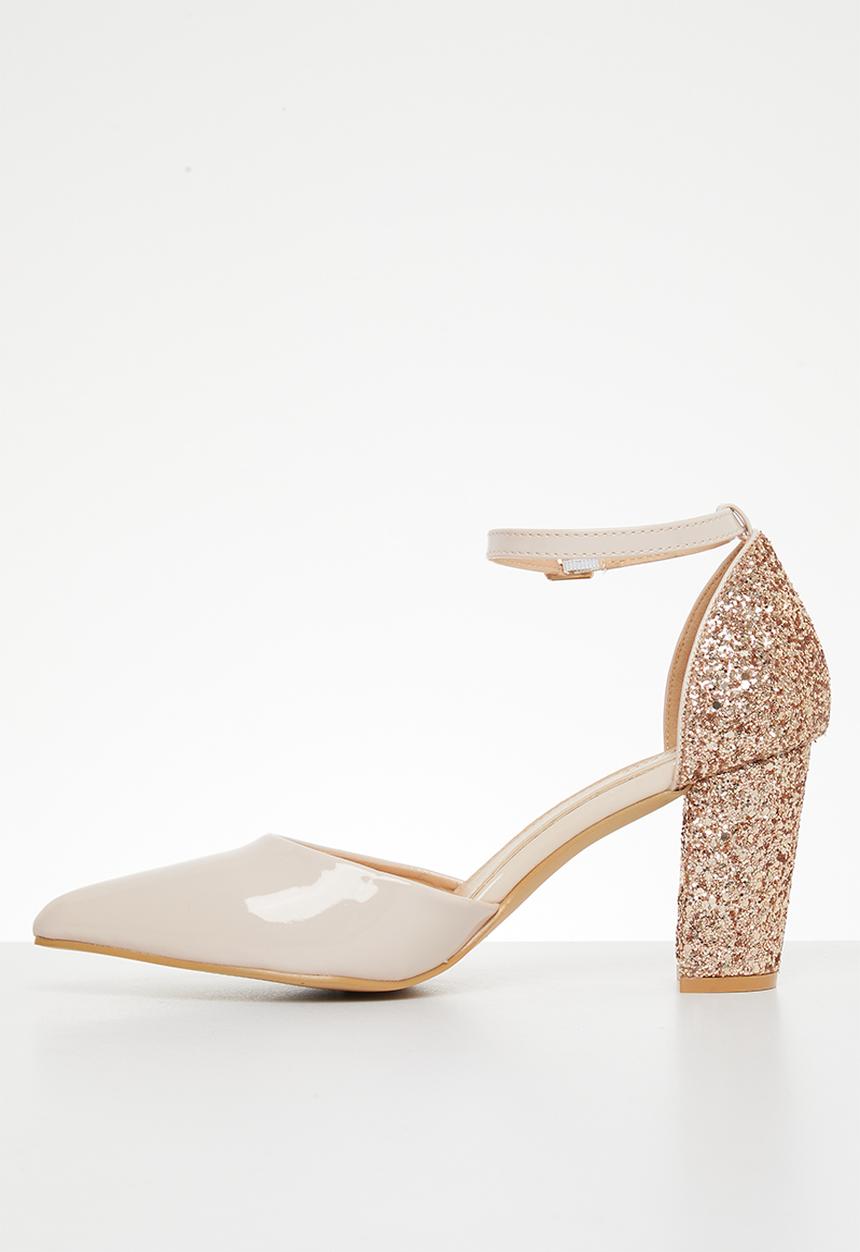 MILLA - Bonita anklestrap block heel - cream
