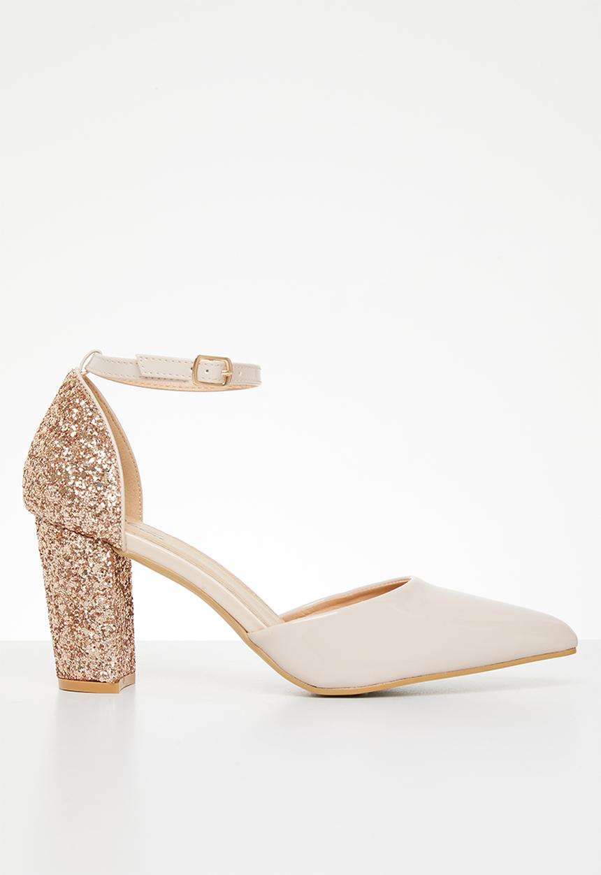 MILLA - Bonita anklestrap block heel - cream