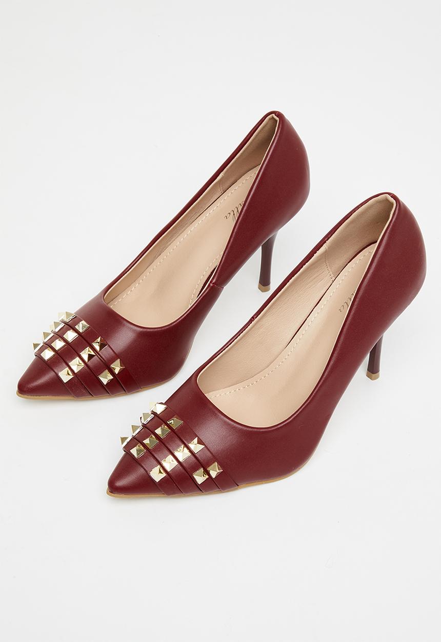 MILLA - Lily court heel - burgundy