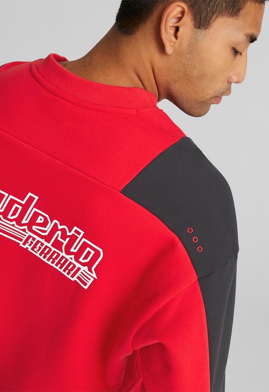 PUMA - Ferrari race statement sweat crew - rosso corsa