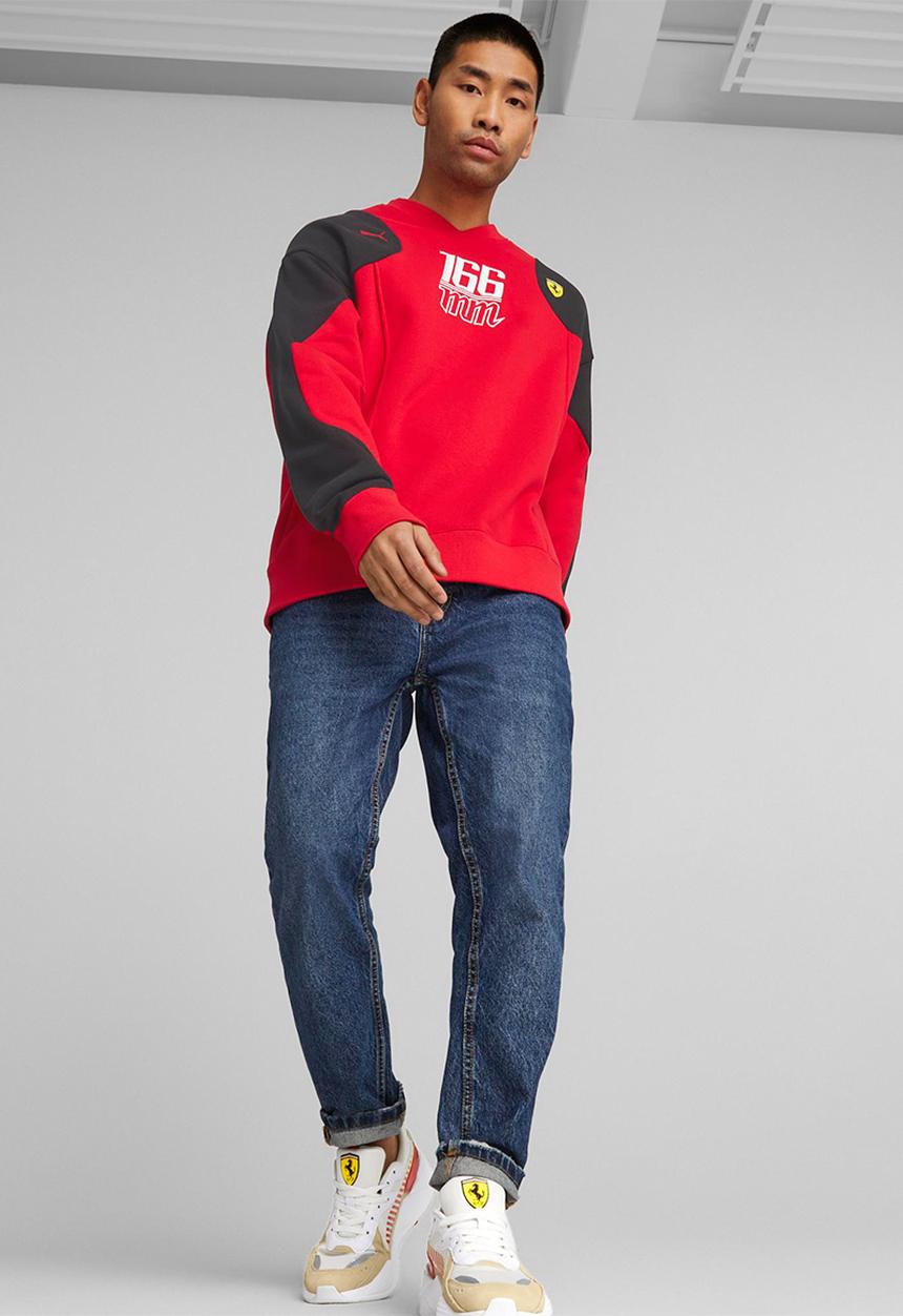 PUMA - Ferrari race statement sweat crew - rosso corsa