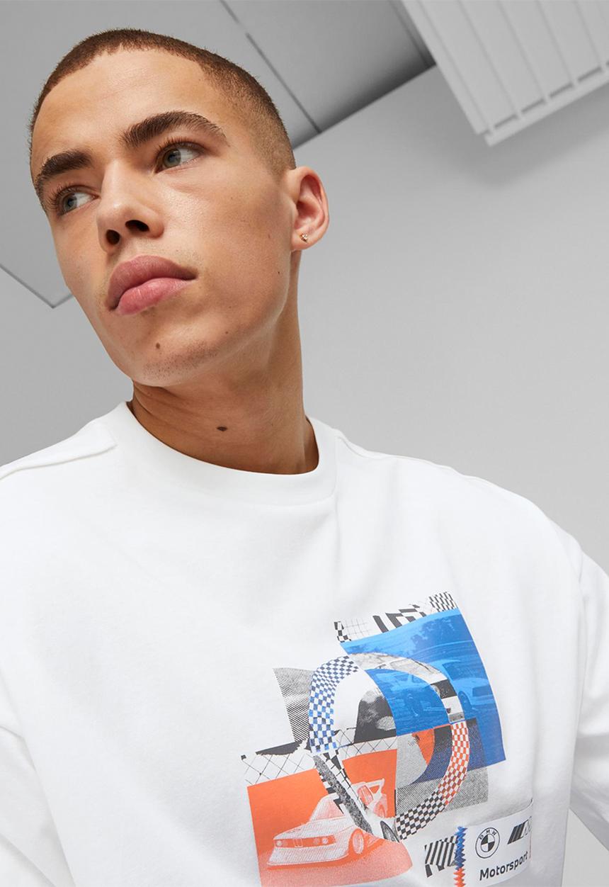 PUMA - Bmw mms statement car graphic tee rlxd - puma white