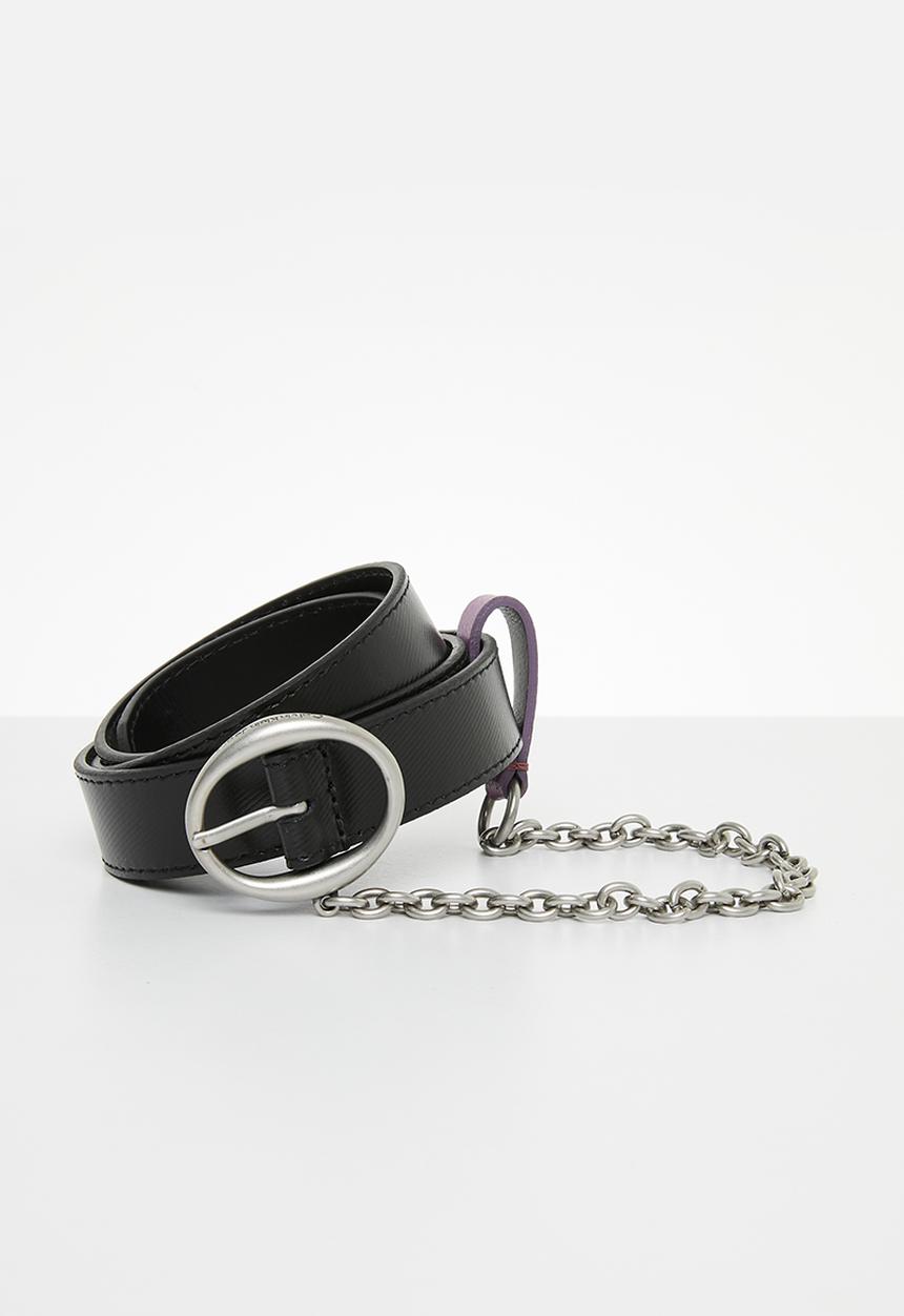 Calvin Klein - Round classic belt chain 25mm - black