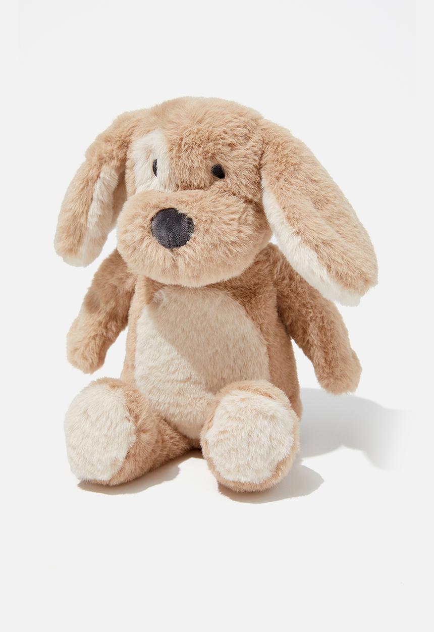 Cotton On - Baby snuggle toy - taupy brown puppy