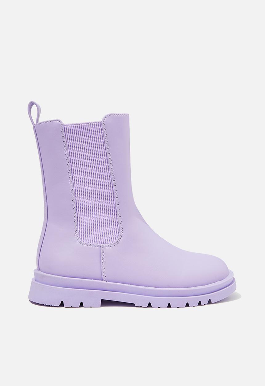 Cotton On - Combat gusset boot - lilac drop