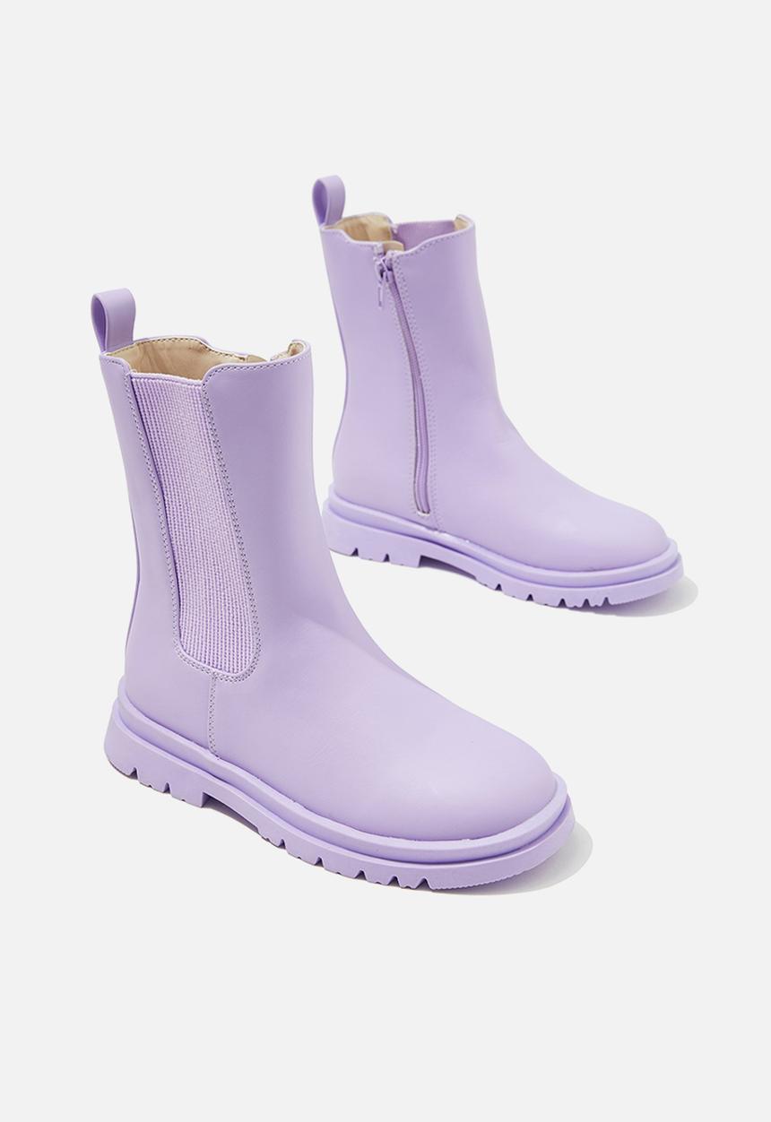 Cotton On - Combat gusset boot - lilac drop
