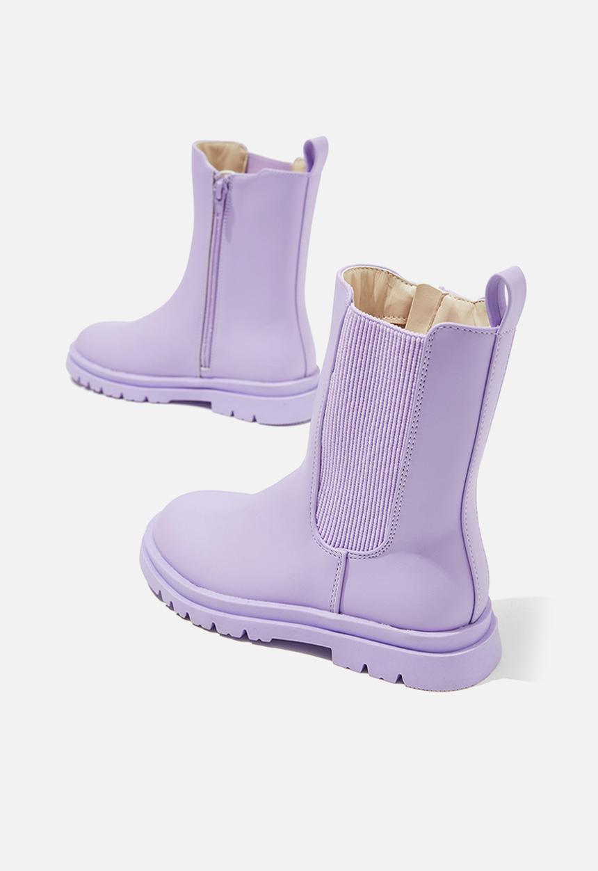 Cotton On - Combat gusset boot - lilac drop