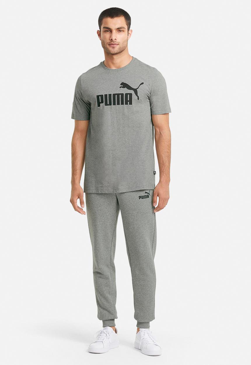 PUMA - Ess slim pants tr - medium gray heather