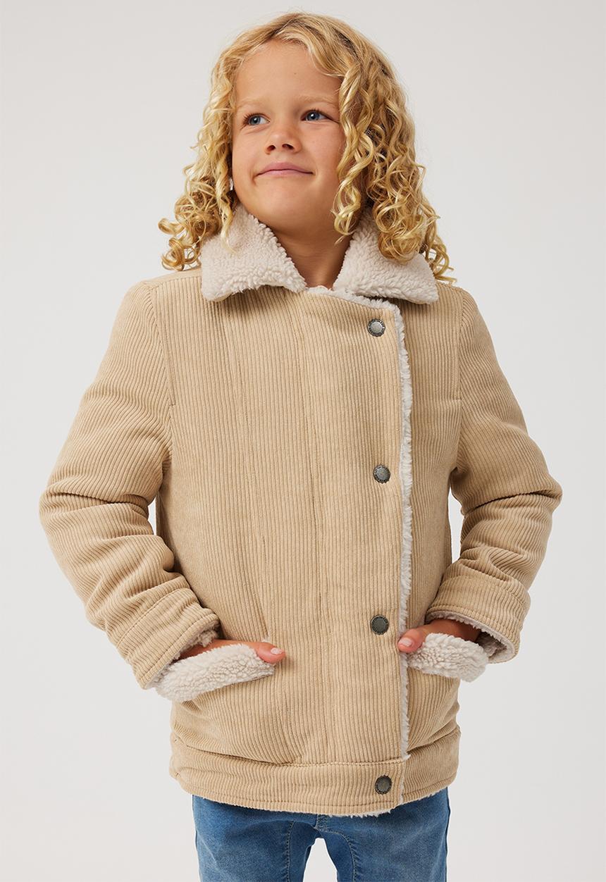 Cotton On - Biker Sherpa Jacket - Semolina
